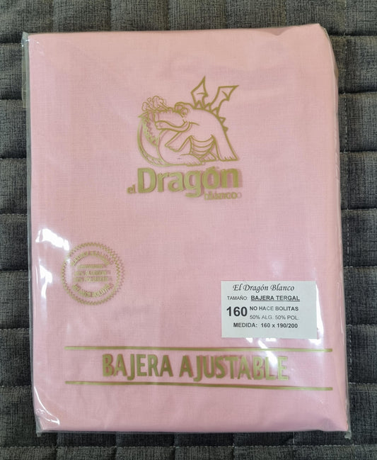 160cm Pink Fitted Sheet